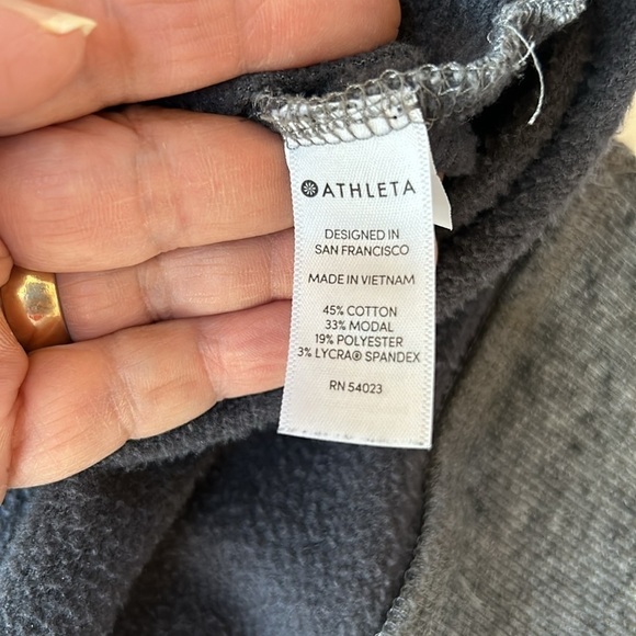 Athleta Heathered Gray Sweatshirt - Picture 7 of 9